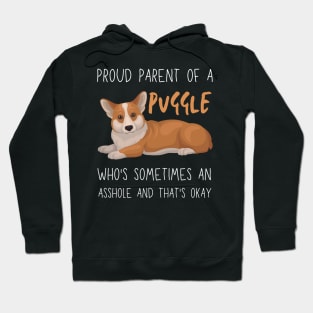 Proud Parents of Puggle Pet Dog Hoodie